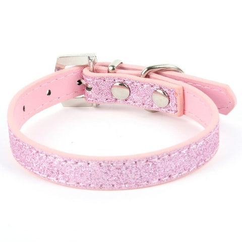 Hot Bling Crystal Pendant Leather Pet Dog Collars