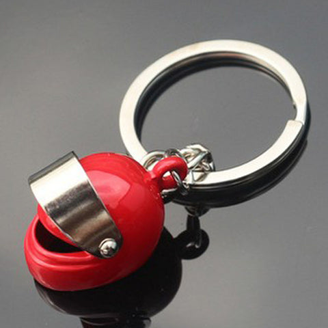 Silver Plated Cool Keyring 3D Car Motorcycle Bicycle Helmet