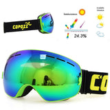 Ski goggles double layers UV400 anti-fog big ski mask glasses skiing men women snow