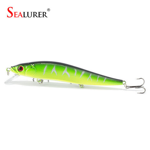 14 cm 23.7 g Fishing Lure Minnow Hard Bait with 3 Fishing Hooks