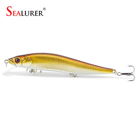 14 cm 23.7 g Fishing Lure Minnow Hard Bait with 3 Fishing Hooks