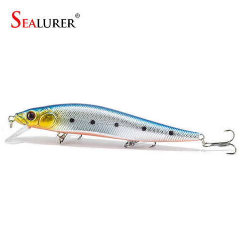 14 cm 23.7 g Fishing Lure Minnow Hard Bait with 3 Fishing Hooks