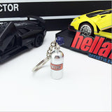 Nitrous Oxide Bottle Keyring Key Chain Ring Stash Pill Box NOS