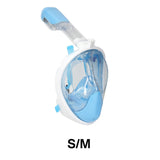 2017 Qiiwi New Arrival Snorkel Mask Full Face Design Snorkeling Diving Mask Anti-fog and Anti-leak Technology Water Sports