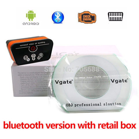 Vgate iCar2 ELM327 V2.1 OBD OBD2 WIFI Bluetooth Scanner Diagnostic Tool WI-FI