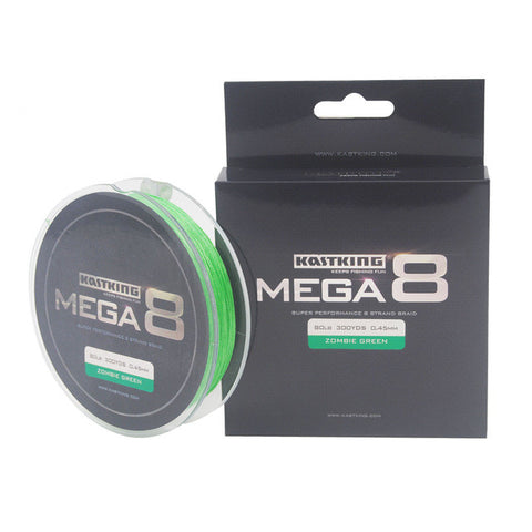 Mega8 Super Strong 274M 8 Strands Weaves PE Braided Fishing Line Rope Multifilament 20LB 25LB 30LB 40LB 50LB 65LB 80LB