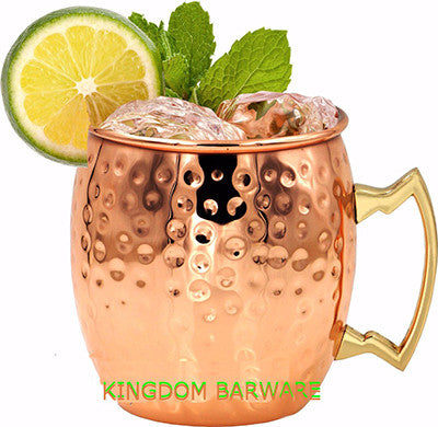 Hammered Copper plated Stainless Steel Moscow Mule Mug
