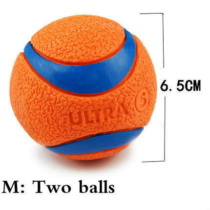 Pet Dog Rubber Pinball Two Balls And A Ball Packing Orange Rubber Resistance To Bite Molars Toys Pet