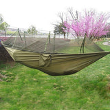 Hammock Single-person Folded Into The Pouch Mosquito Net Hammock