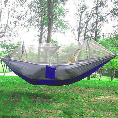 Hammock Single-person Folded Into The Pouch Mosquito Net Hammock