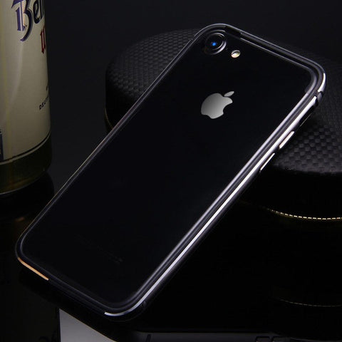 Ultra Thin Slim Bumper Case For iPhone 7 / 7 Plus Aluminum Metal Soft Silicone