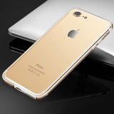 Ultra Thin Slim Bumper Case For iPhone 7 / 7 Plus Aluminum Metal Soft Silicone