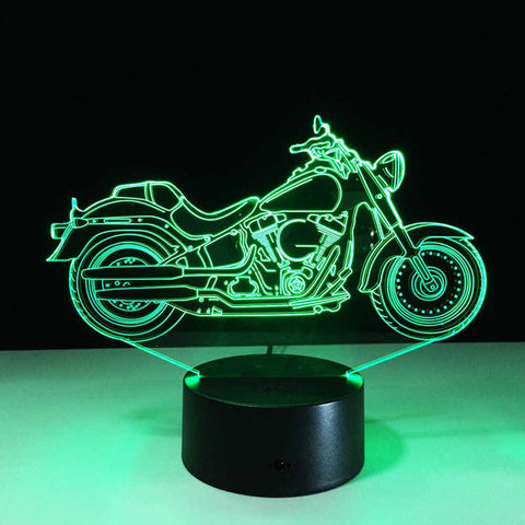 7 Colors Changing 3d Light display motorcycle