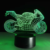 7 Colors Changing 3d Light display motorcycle