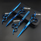 7.0 inch Professional pet grooming scissors Cutting scissor +2 curved scissor + thinning scissors 4 pieces Set