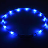 Dog Collar Led Lights Adjustable USB luminous Led Dog Collar USB charging