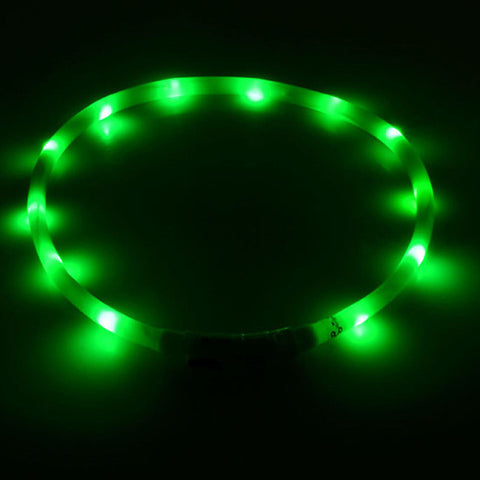 Dog Collar Led Lights Adjustable USB luminous Led Dog Collar USB charging