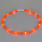 Dog Collar Led Lights Adjustable USB luminous Led Dog Collar USB charging