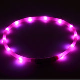 Dog Collar Led Lights Adjustable USB luminous Led Dog Collar USB charging