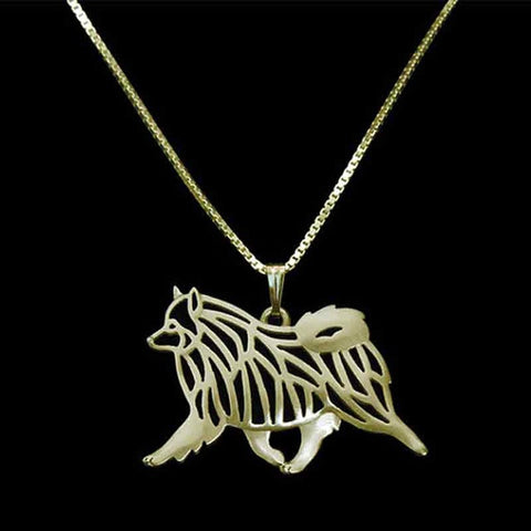 Leaping Animal Silver Plated Necklaces Dog Pitbull Charm For Pet Lovers Dog Jewelry Store