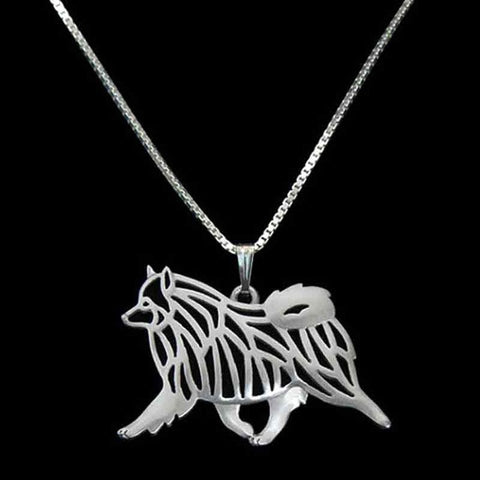 Leaping Animal Silver Plated Necklaces Dog Pitbull Charm For Pet Lovers Dog Jewelry Store