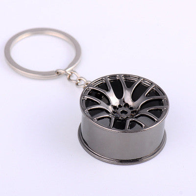 wheel rim model keychain