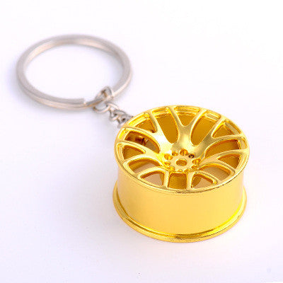 wheel rim model keychain