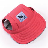 Dog Hat With Ear Holes Summer Canvas  Baseball Cap For Small Pet Dog Outdoor Accessories Hiking Pet Products -10 Styles