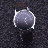 Relogio Masculino Faux Leather Male watch