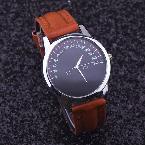 Relogio Masculino Faux Leather Male watch