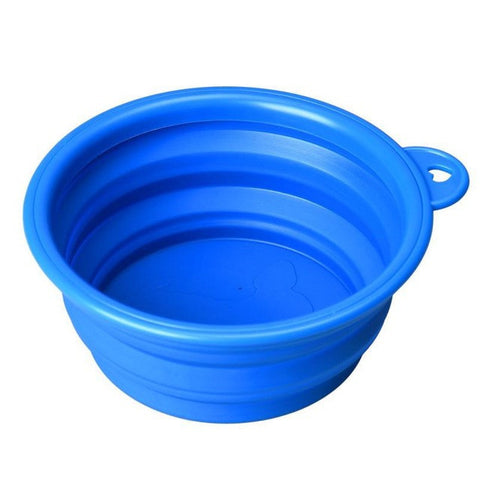 Silicone Collapsible Feeding Water Dish bowl