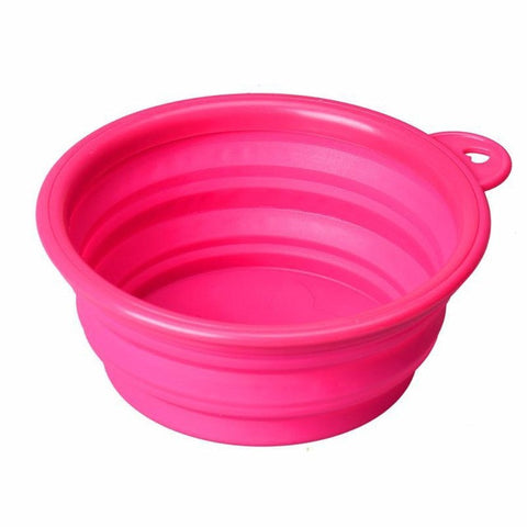 Silicone Collapsible Feeding Water Dish bowl