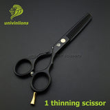 5.5" sale black japan hair scissors teflon shears