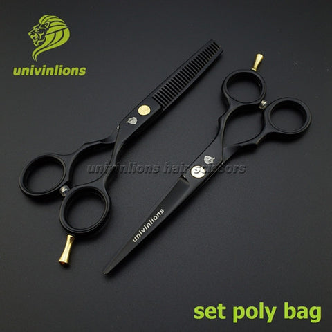 5.5" sale black japan hair scissors teflon shears