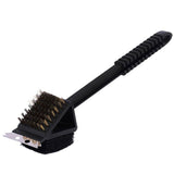 3-in-1 Stain Steel Bristle Brush Bbq Grill Steel Scraper