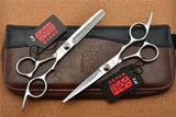 701# 6'' Japan Kasho TOP GRADE Hairdressing Scissors 440C 62HRC Bang Cut Barbers Cutting Scissors Thinning Shears