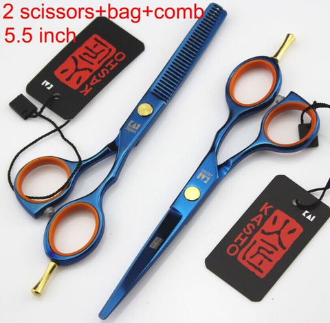 2 Scissors+Bag+Comb Japan High Quality 5.5/6.0 Inch Professional Hairdressing Scissors