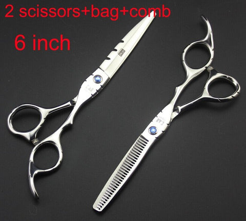 2 Scissors+Bag+Comb Japan High Quality 5.5/6.0 Inch Professional Hairdressing Scissors