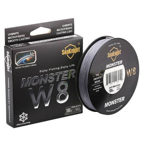 SeaKnight Monster W8 300M 8 Strands Fishing Line Multifilament Fishing PE Line 8 Weaves Strong Braided Wire 20LB 40LB 80LB 100LB