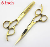 2 Scissors+1 bag Kasho 5.5/6 Inch High Quality Professional Hairdressing Scissors