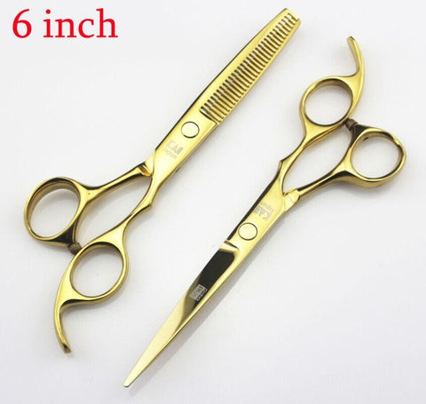 2 Scissors+1 bag Kasho 5.5/6 Inch High Quality Professional Hairdressing Scissors