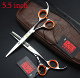 2 Scissors+1 bag Kasho 5.5/6 Inch High Quality Professional Hairdressing Scissors