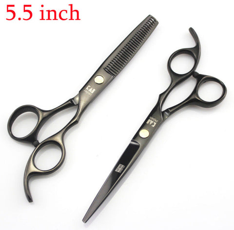 2 Scissors+1 bag Kasho 5.5/6 Inch High Quality Professional Hairdressing Scissors