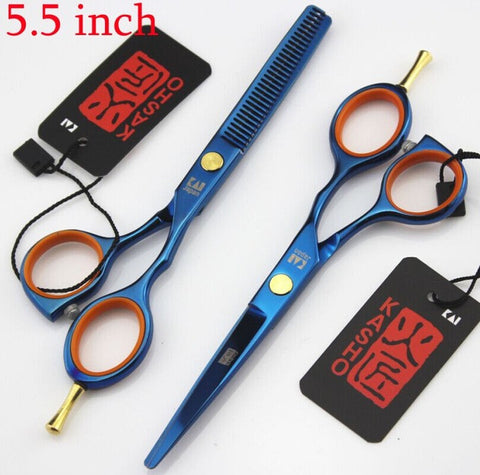 2 Scissors+1 bag Kasho 5.5/6 Inch High Quality Professional Hairdressing Scissors