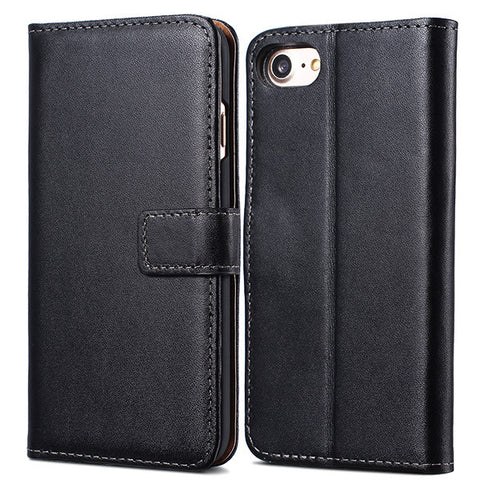 Leather Case For iPhone Plus Stand With Card Holder