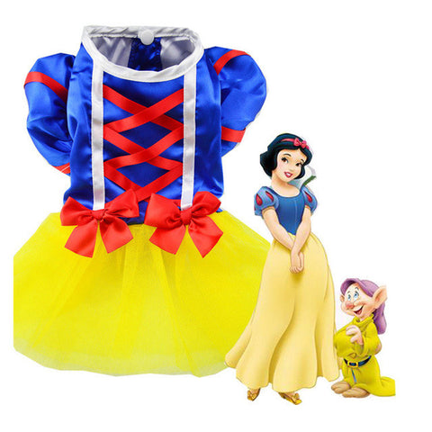 Dog Tutu Dress Pet Cat Costume Snow White Princess