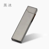 Electronic lighter Windproof ultra-thin Metal pulse USB Rechargeable Flameless