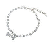 Crystal Rhinestone Necklace Bone Pattern Pendant Pet Puppy Collars Jeweled for dogs and cats