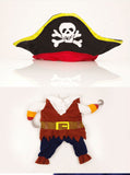 Funny Halloween pet cat dog Pirate costume