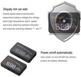 Universal X5 3 Inch Car HUD OBD2 II Head Up Display Overspeed Warning System Projector